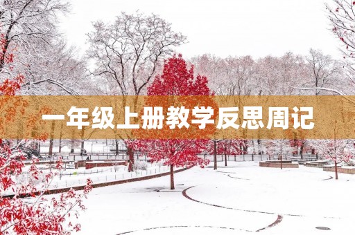一年级上册教学反思周记