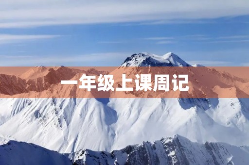 一年级上课周记