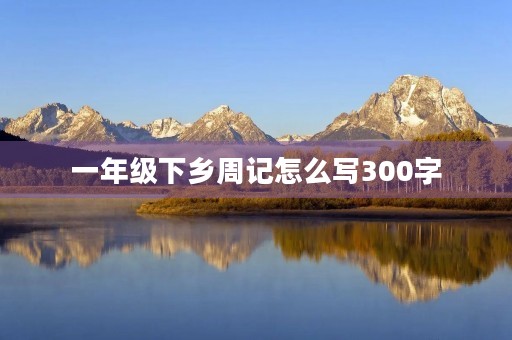 一年级下乡周记怎么写300字 一年级下乡周记怎么写300字