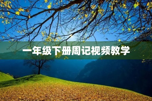 一年级下册周记视频教学