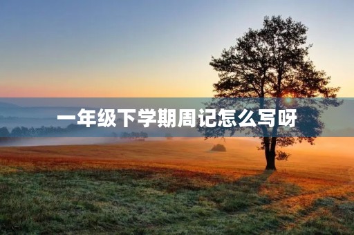 一年级下学期周记怎么写呀 一年级下学期周记怎么写呀