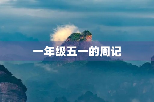 一年级五一的周记