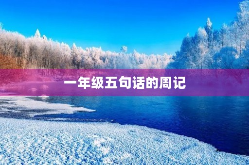 一年级五句话的周记