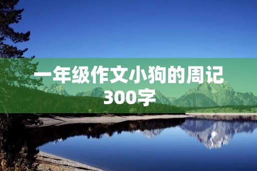 一年级作文小狗的周记300字