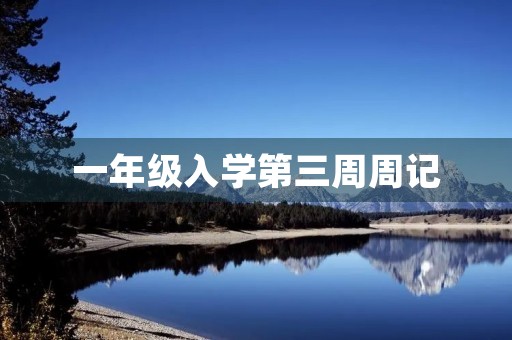一年级入学第三周周记 一年级入学第三周周记