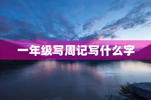 一年级写周记写什么字