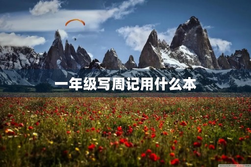 一年级写周记用什么本