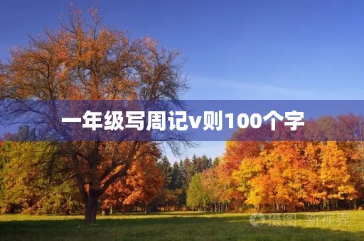 一年级写周记v则100个字 一年级写周记v则100个字