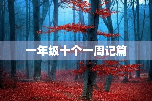 一年级十个一周记篇