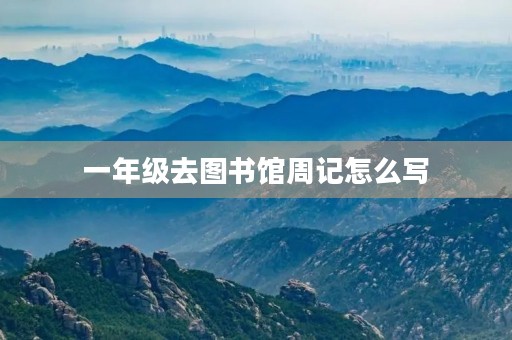 一年级去图书馆周记怎么写