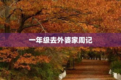 一年级去外婆家周记