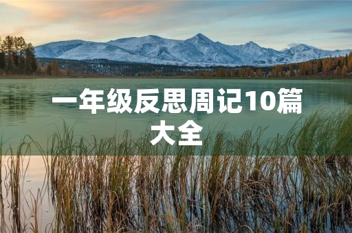 一年级反思周记10篇大全 一年级反思周记10篇大全