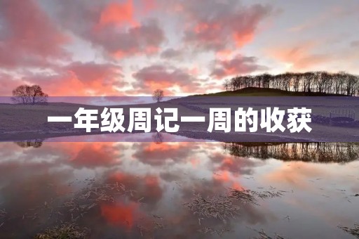 一年级周记一周的收获 一年级周记一周的收获