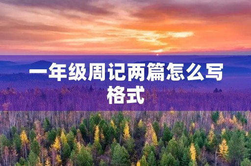 一年级周记两篇怎么写格式 一年级周记两篇怎么写格式