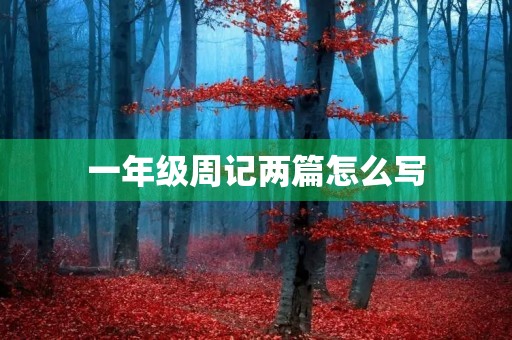 一年级周记两篇怎么写 一年级周记两篇怎么写