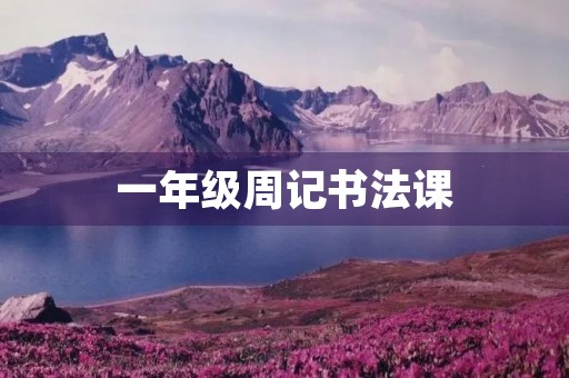 一年级周记书法课