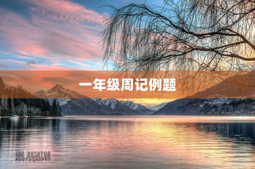 一年级周记例题