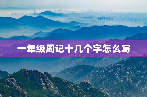 一年级周记十几个字怎么写