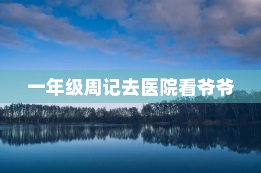 一年级周记去医院看爷爷