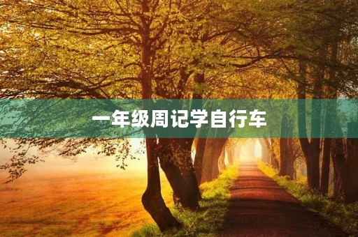 一年级周记学自行车