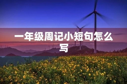 一年级周记小短句怎么写 一年级周记小短句怎么写