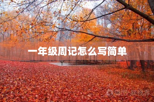 一年级周记怎么写简单
