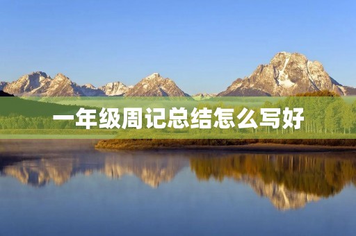 一年级周记总结怎么写好