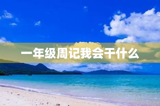 一年级周记我会干什么 一年级周记我会干什么