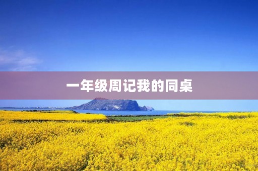 一年级周记我的同桌 一年级周记我的同桌