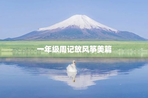 一年级周记放风筝美篇