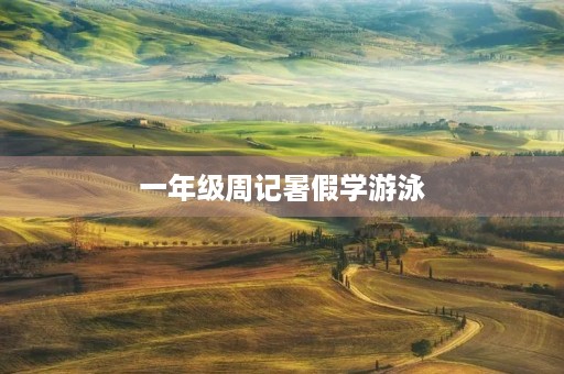 一年级周记暑假学游泳