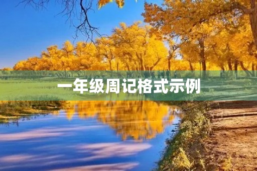 一年级周记格式示例 一年级周记格式示例