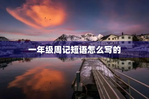 一年级周记短语怎么写的