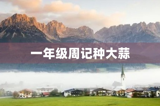 一年级周记种大蒜 一年级周记种大蒜