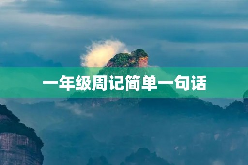 一年级周记简单一句话