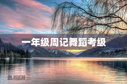 一年级周记舞蹈考级