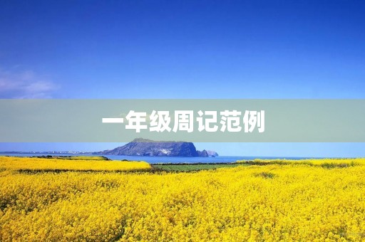 一年级周记范例 一年级周记范例