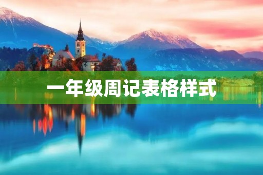 一年级周记表格样式