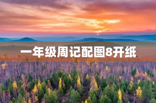 一年级周记配图8开纸