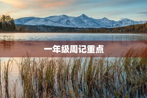 一年级周记重点 一年级周记重点