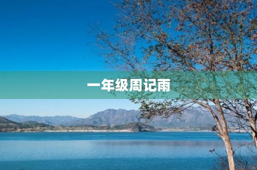 一年级周记雨