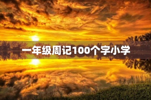 一年级周记100个字小学