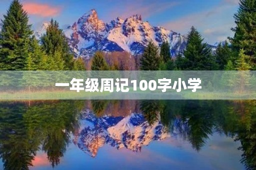 一年级周记100字小学