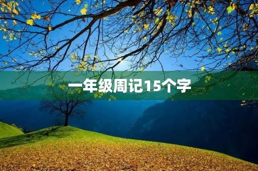 一年级周记15个字