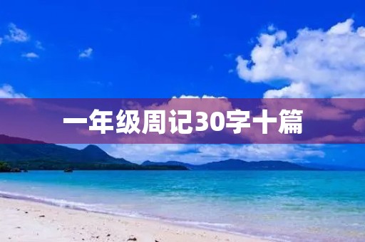 一年级周记30字十篇