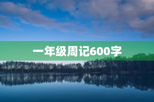 一年级周记600字