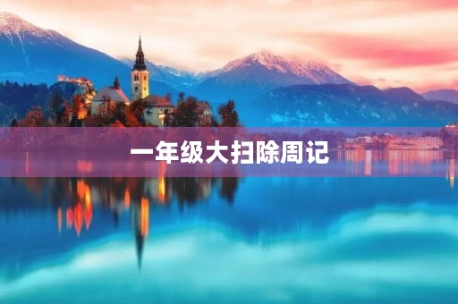 一年级大扫除周记