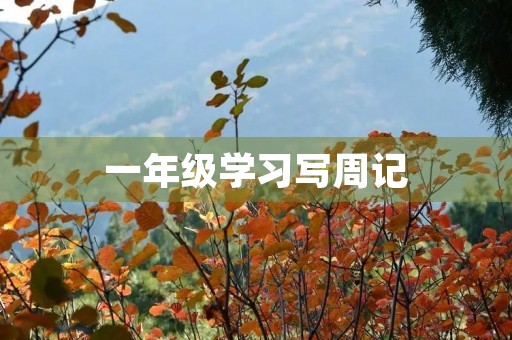 一年级学习写周记