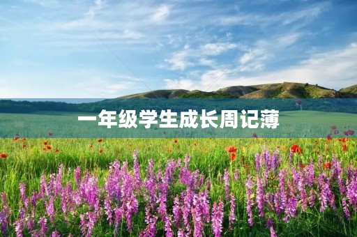 一年级学生成长周记薄