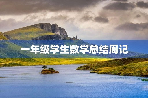 一年级学生数学总结周记
